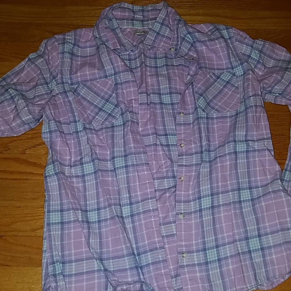 Plaid button down